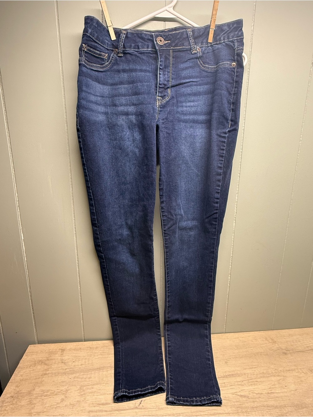 Maurices Women's Skinny Jeans - Dark Blue Wash